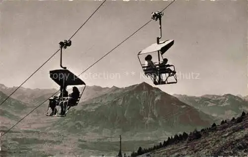 AK / Ansichtskarte  Sessellift Chairlift Telesiege Beatenberg Niederhorn