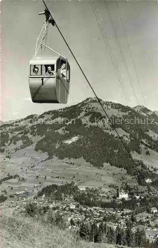 AK / Ansichtskarte  Seilbahn Cable-Car Telepherique Eggli Gstaad