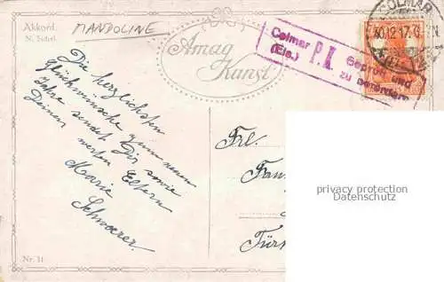 AK / Ansichtskarte  Verlag Amag Nr. 31 Mandoline Akkord. Frau 