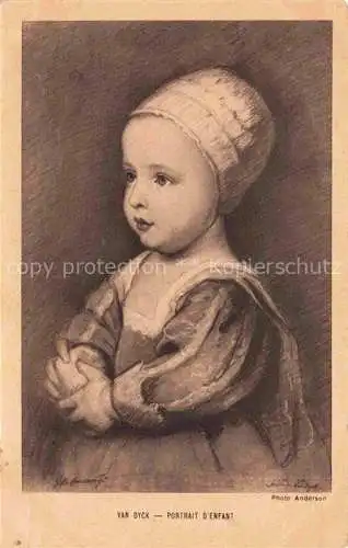 AK / Ansichtskarte  DYCK VAN Antonio Kuenstlerkarte Portrait d'Enfant Kind Paris