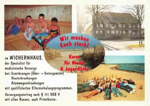 AK / Ansichtskarte  Boltenhagen Ostseebad Wichernhaus Kuren fuer Kinder und Jugendliche Strand Sauna