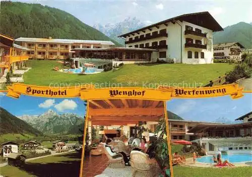 AK / Ansichtskarte  Werfenweng Pinzgau-Pongau AT Sporthotel Wenghof Swimming Pool Alpenpanorama