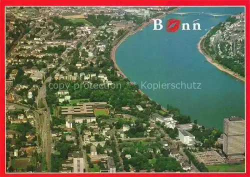 AK / Ansichtskarte  BONN Rhein Panorama mit Regierungsviertel