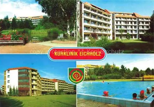 AK / Ansichtskarte  Bad Waldliesborn Kurklinik Eichholz Herz- und Rheumazentrum Freibad Park