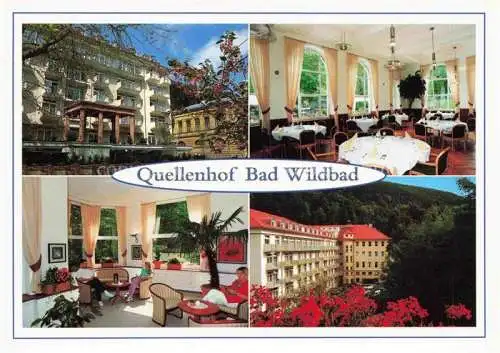 AK / Ansichtskarte  BAD WILDBAD  Schwarzwald Rehazentrum Quellenhof Speisesaal Kuranlagen