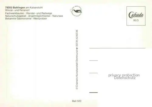 AK / Ansichtskarte  Bahlingen Teilansichten Eisenbahn