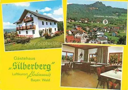 AK / Ansichtskarte  Bodenmais Gaestehaus Silberberg Gastraum Panorama