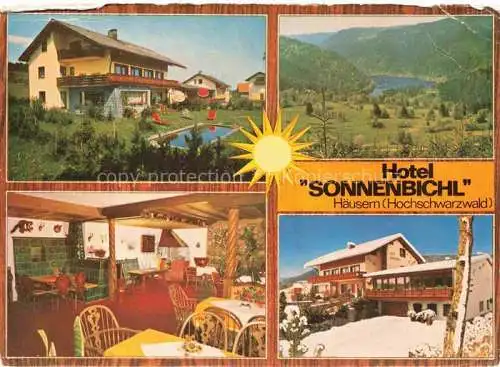 AK / Ansichtskarte  Haeusern Schwarzwald Hotel Sonnenbichl Panorama Gastraum