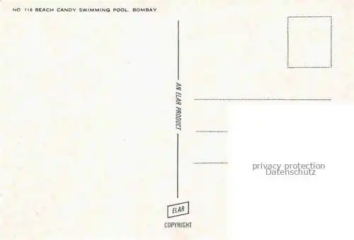 AK / Ansichtskarte  Bombay MUMBAI India Beach Candy Swimming Pool Fliegeraufnahme