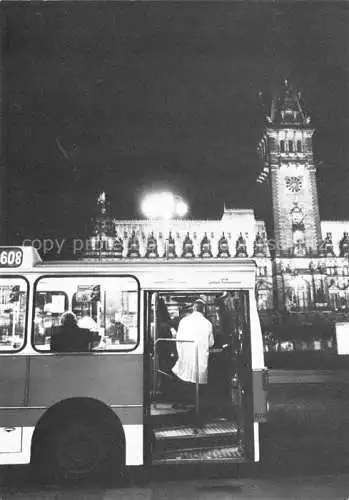 AK / Ansichtskarte  HAMBURG Nachtbus der Linie 608 in der Hamburger Innenstadt