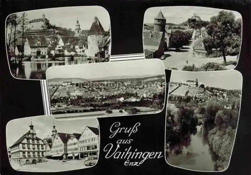 AK / Ansichtskarte  Vaihingen Enz Panorama Ortsansichten