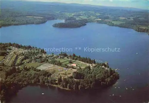 AK / Ansichtskarte  Lac des Settons 35 Camping du Midi Base Nautique des Branlasses Vue aerienne