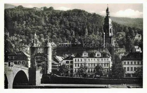 AK / Ansichtskarte  HEIDELBERG  Neckar Hotel Hollaender Hof Christliches Hospiz an der Alten Bruecke