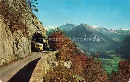 AK / Ansichtskarte  Postbus Postauto Omnibus Bruenig Hasliberg Berner Oberland Schweiz