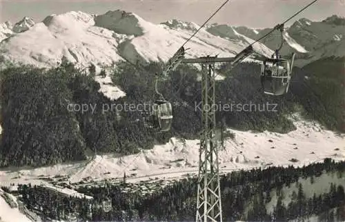 AK / Ansichtskarte  Seilbahn Cable-Car Telepherique Gondelbahn Schatzalp Strela Davos
