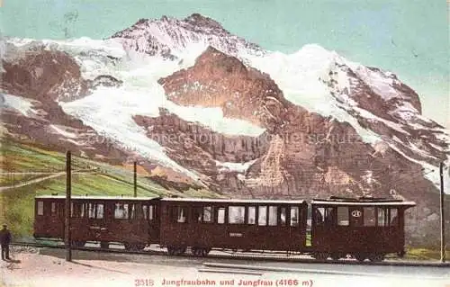 AK / Ansichtskarte  Eisenbahn Railway Chemin de Fer Ferrovia-- Jungfrau Schweiz