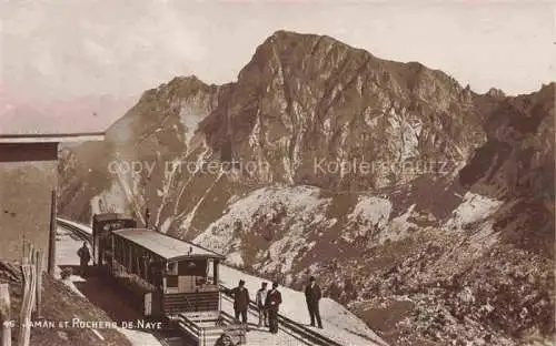 AK / Ansichtskarte  Eisenbahn Railway Chemin de Fer Ferrovia-- Jaman et Rochers de Naye