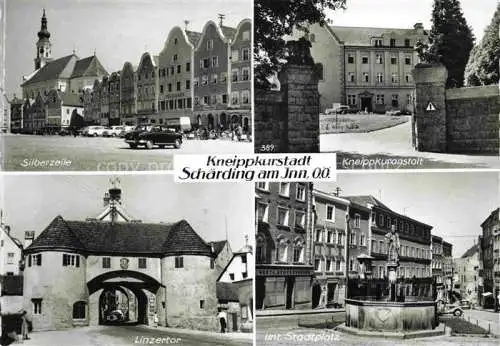 AK / Ansichtskarte  Schaerding Schaerding Inn AT Silberzeile Kneippkuranstalt Linzertor Unterer Stadtplatz