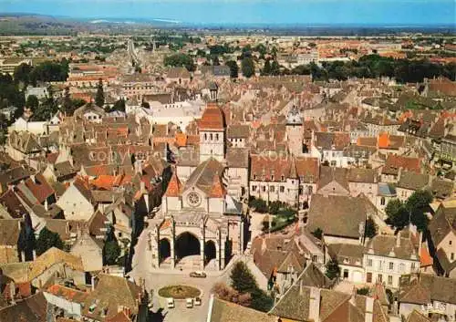 AK / Ansichtskarte  Beaune 21 Cote-d Or Vue aerienne La Collegiale Notre Dame