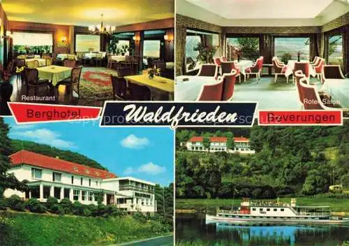 AK / Ansichtskarte  Beverungen Restaurant Berghotel Waldfrieden Roter Salon Weserdampfer