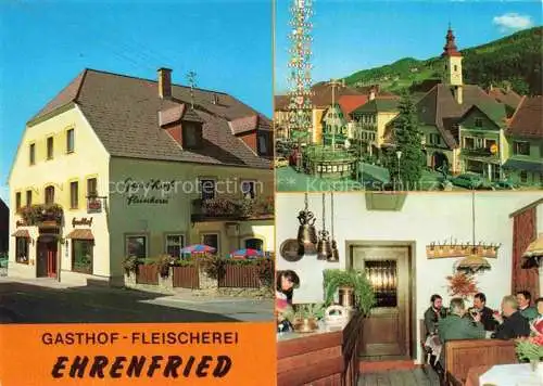 AK / Ansichtskarte  Kindberg Gasthof Fleischerei Ehrenfried Gastraum Panorama