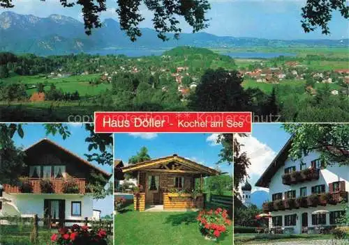 AK / Ansichtskarte  Kochel See Bayern Panorama Haus Doeller Details