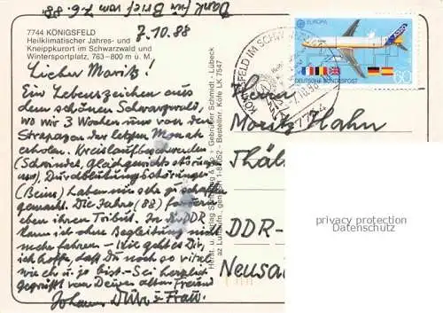AK / Ansichtskarte  Koenigsfeld  Baden Schwarzwald BW Fliegeraufnahme