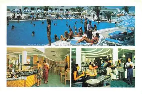 AK / Ansichtskarte  Djerba Jerba Tunesie Hotel Les Quatres Pool Buffet Restaurant