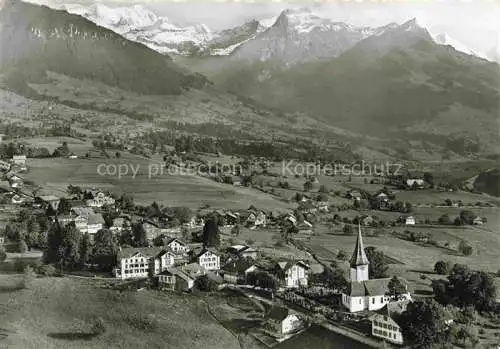 AK / Ansichtskarte  Aeschi Spiez BE Fliegeraufnahme