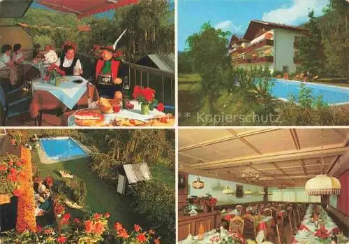 AK / Ansichtskarte  Gratsch Meran IT Hotel Pension Elisabeth Gastraum Pool