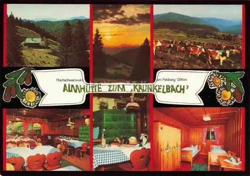 AK / Ansichtskarte  Bernau Schwarzwald Almhuette zum Krunkelbach Gastraeume Panorama