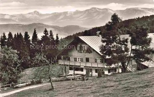 AK / Ansichtskarte  Scheidegg Allgaeu Bayern Ausflugsgaststaette Bromatsreute Alpenpanorama