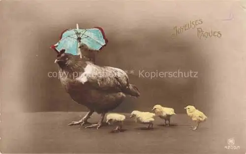 AK / Ansichtskarte  Foto RPH Nr. 4200/1 Ostern Paques Kueken Huhn 