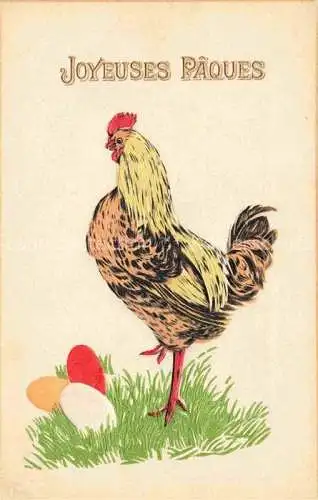 AK / Ansichtskarte  Ostern Easter Paques Pasqua-- Huhn Ei 