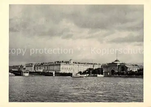 AK / Ansichtskarte  Leningrad St-Petersbourg ST-PETERSBURG RU Stadtlichte Eremitage blick von Neva 