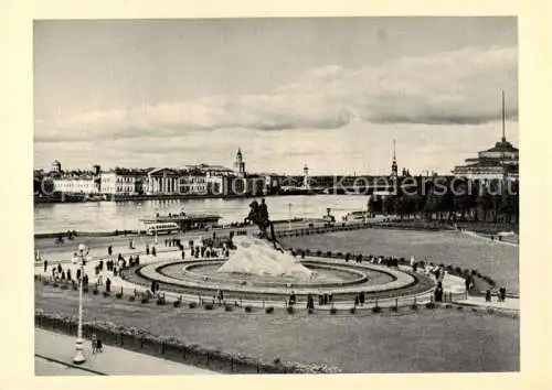 AK / Ansichtskarte  Leningrad St-Petersbourg ST-PETERSBURG RU Denkmal Peter I Platz Dekabristam