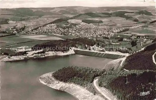 AK / Ansichtskarte  Hennesee Meschede Fliegeraufnahme Staumauer