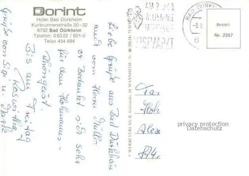 AK / Ansichtskarte  BAD DueRKHEIM Dorint Hotel Bad Duerkheim