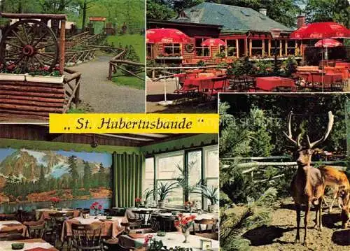 AK / Ansichtskarte  BERLIN Cafe Restaurant St Hubertusbaude Gastraum Terrasse Hirschgehege