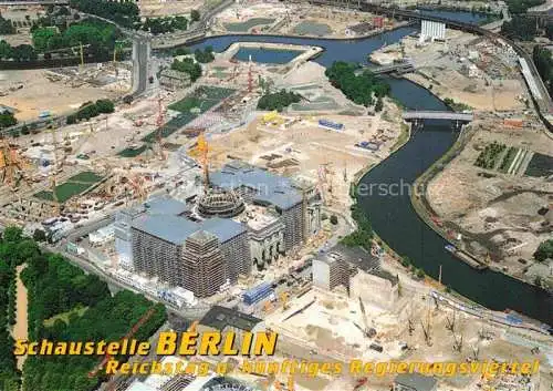 AK / Ansichtskarte  BERLIN Baustelle am Spreebogen Fliegeraufnahme