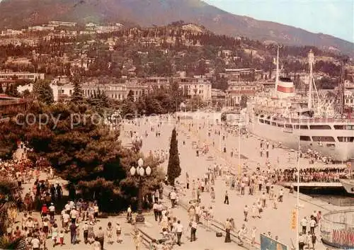 AK / Ansichtskarte  Yalta Jalta Krim Crimea Promenade V.I.Lenina