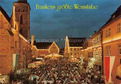 AK / Ansichtskarte  Gerolzhofen Frankens groesste Weinstube