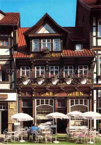 AK / Ansichtskarte  Wernigerode Harz Café Wien in der Breiten Strasse