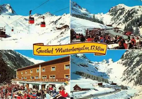 AK / Ansichtskarte  Neustift  Stubaital Tirol AT Alpengasthof Mutterbergalm Panorama Skigebiet Stubaier Alpen Bergbahn