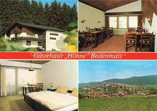 AK / Ansichtskarte  Bodenmais Gaestehaus Hoehne Gastraum Fremdenzimmer Panorama