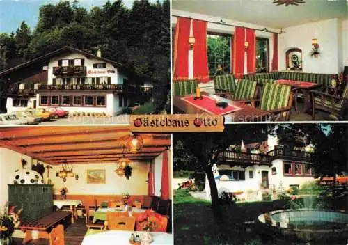 AK / Ansichtskarte  BAD WIEssEE Tegernsee Gaestehaus Pension Otto Gastraum Garten