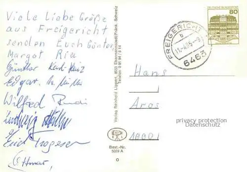 AK / Ansichtskarte  Freigericht Panorama Kirche Ortsmotiv