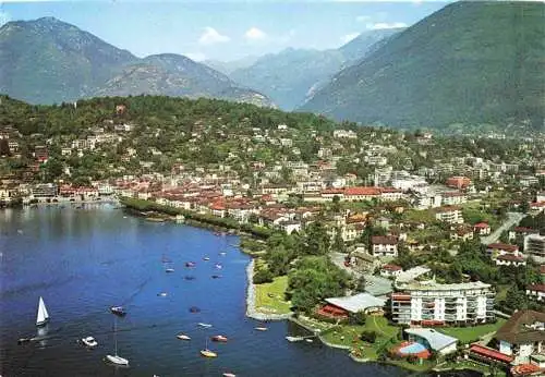 AK / Ansichtskarte  Ascona Lago Maggiore TI Panorama Alpen