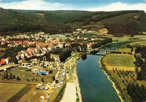 AK / Ansichtskarte  Gieselwerder Panorama Luftkurort Oberweserbergland Campingplatz