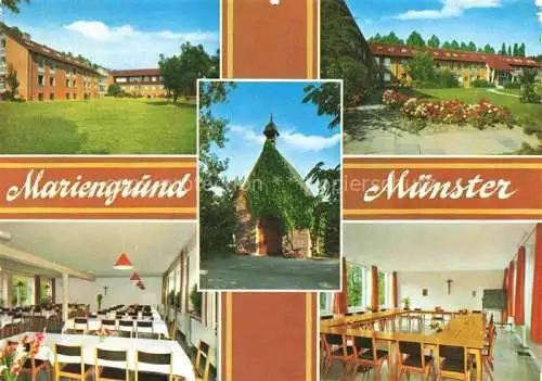 AK / Ansichtskarte  Gievenbeck Muenster Haus Mariengrund Speisesaal Tagungsraum Kapelle